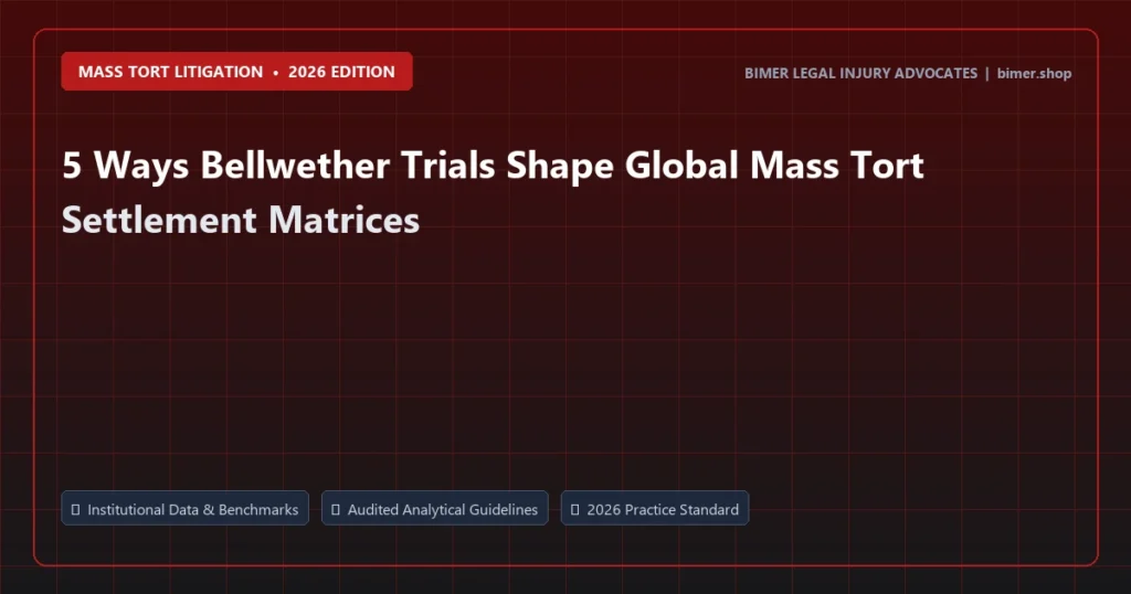 5 Ways Bellwether Trials Shape Global Mass Tort Settlement Matrices - Mass Tort Litigation analysis and strategic guide