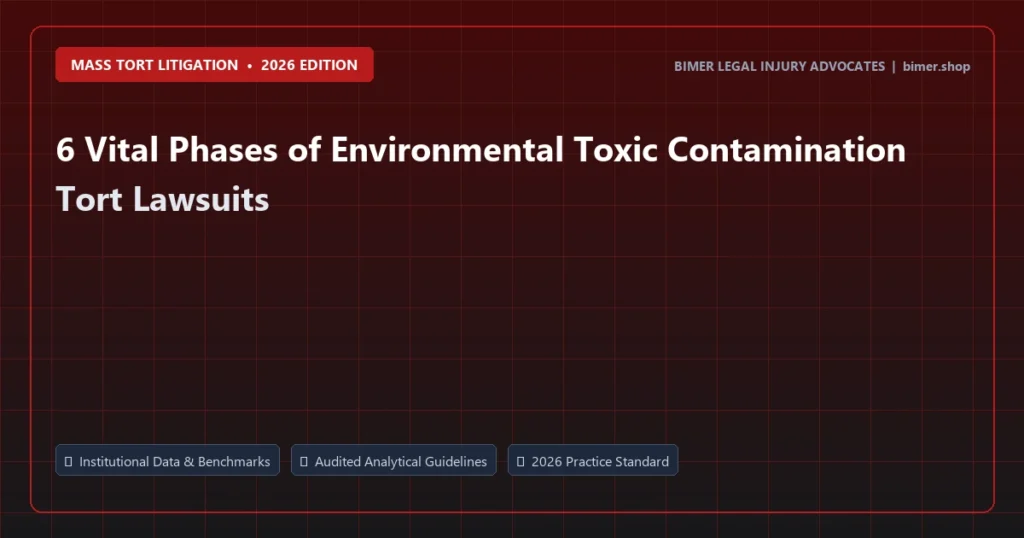 6 Vital Phases of Environmental Toxic Contamination Tort Lawsuits - Mass Tort Litigation analysis and strategic guide