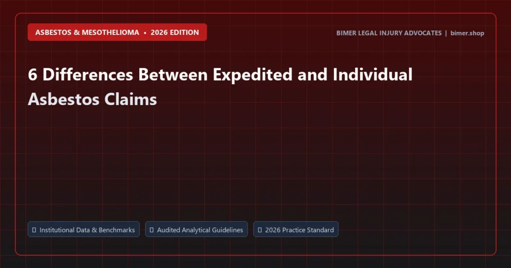 6 Differences Between Expedited and Individual Asbestos Claims - Asbestos & Mesothelioma analysis and strategic guide