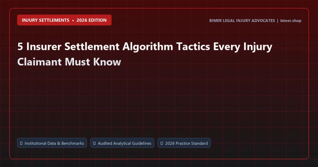 5 Insurer Settlement Algorithm Tactics Every Injury Claimant Must Know - Injury Settlements analysis and strategic guide