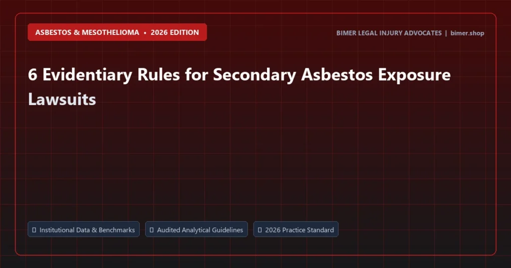6 Evidentiary Rules for Secondary Asbestos Exposure Lawsuits - Asbestos & Mesothelioma analysis and strategic guide