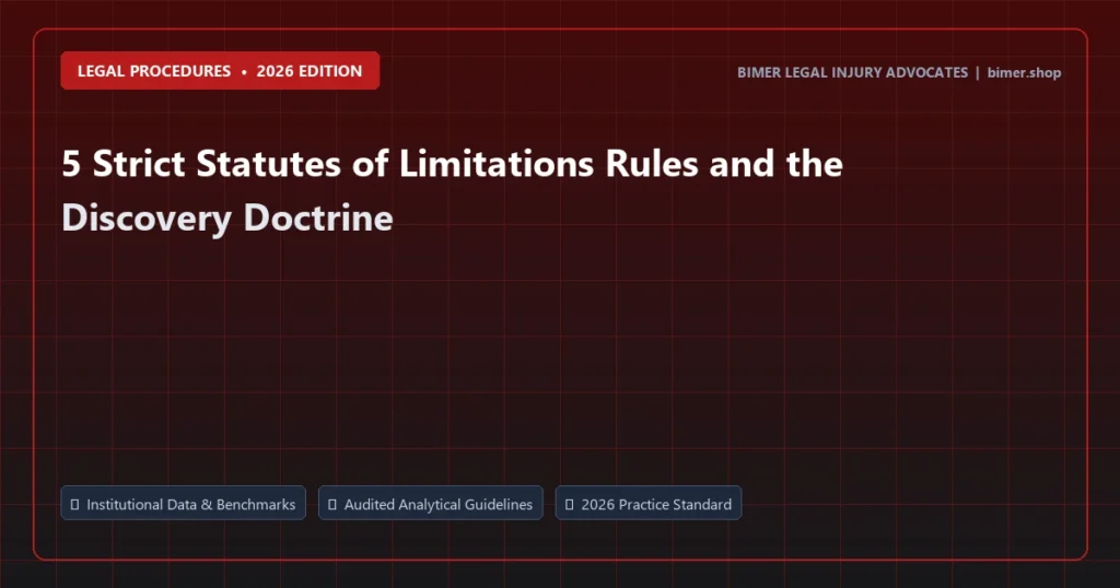 5 Strict Statutes of Limitations Rules and the Discovery Doctrine - Legal Procedures analysis and strategic guide