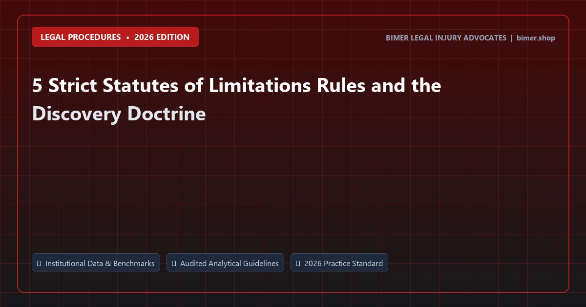 5 Strict Statutes of Limitations Rules and the Discovery Doctrine