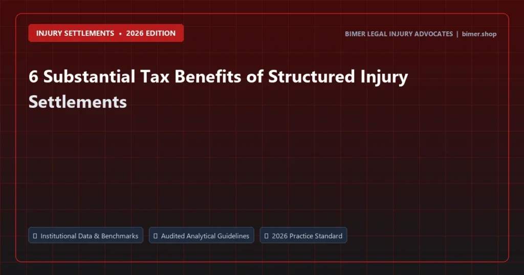 6 Substantial Tax Benefits of Structured Injury Settlements - Injury Settlements analysis and strategic guide